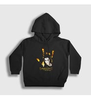 Presmono Unisex Çocuk Siyah Rock Evanescence Kapüşonlu Sweatshirt 386631tt