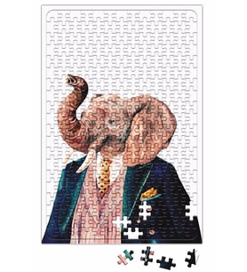 Renkli Fil Puzzle 240 Parça Yapboz
