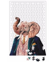 Renkli Fil Puzzle 240 Parça Yapboz