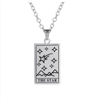Gümüş  The Star Tarot Kolye