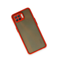 Reno 4 Lite Kılıf Montreal  Kapak - Kırmızı