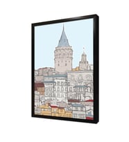 Galata Çerçeveli Mdf Tablo
