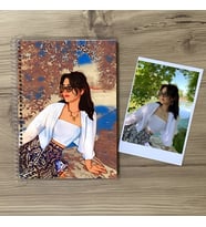KİŞEYE ÖZEL AHŞAP KAPAK TÜKENMEZ DEFTER (a5 ebat)