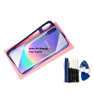 Tkgz Samsung Galaxy A50S A507 KASA Arka Pil Batarya Kapağı (TAMİR SETİ) MAVİ