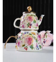 Miss Betty Rose Deluxe Emaye Çaydanlık 16895-01 (Çok Renkli)