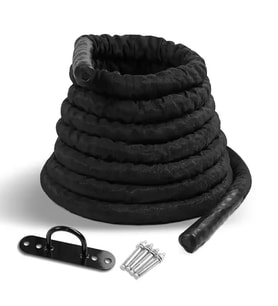 Xtr Fitness Crossfit Halatı 12 M 38 mm (Kılıf Korumalı) Siyah