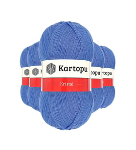 Northcity Kristal Çift Katlı El Örgü İpi - Koyu Mavi Lif İpi (5'li Paket)