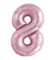 Bebek Pembe 8 Rakam Folyo Balon 100 cm