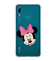 Huawei P Smart 2019  Köşe Korumalı Antişok Kapak Minnie Mouse Tasarımlı Şeffaf  Kılıf