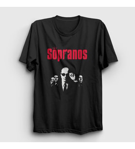 Presmono Unisex Siyah Gang Sopranos T-Shirt 469428tt