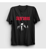 Presmono Unisex Siyah Gang Sopranos T-Shirt 469428tt