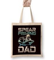 Spearfishing Dad Spearfisher Father Speargun Spear Freediver Bez Çanta Uzun Saplı