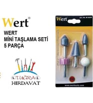 Wert 6205 Metal Cam Plastik Taşlama Seti 5 Parça Hobi Gravür