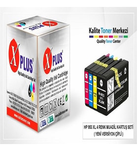Xplus ®Premium HP Officejet Pro 8720 Uyumlu 4 Renk Muadil Kartuş Seti (Çok Renkli)