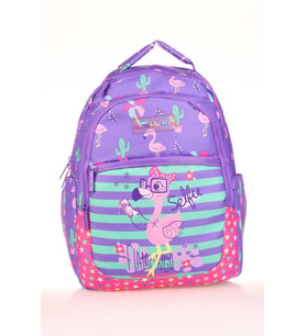 Kaukko Kids Sırt Çantası Paterned Flamingo L5148 (Mor)