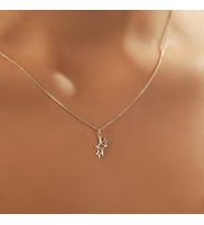 Minimalist Şık Parıltı Kolye 925K Gümüş