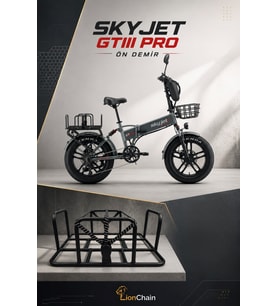 SKYJET GTIII PRO 1000W- TRVIII PRO ELEKTRİKLİ BİSİKLET ÖN SEPET VE FİLESİ SET