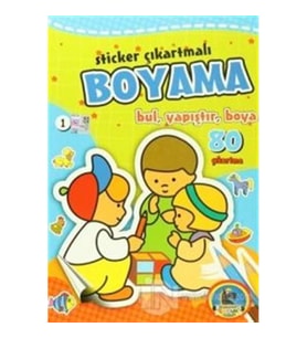 Sticker Çıkartmalı Boyama (6 Kitap Takım)