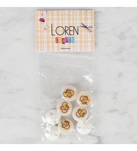 Crafts 8 Li Krem Emzik Düğme - 674