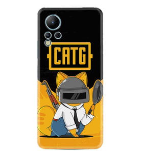Infınix Note 12 Kılıf Silikon Desen Özel Seri Cat G 1677