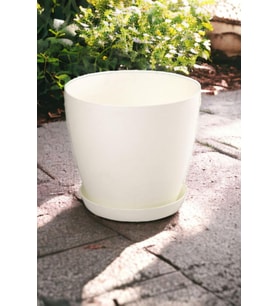 Begonya Saksı 12 Litre Beyaz Beyaz