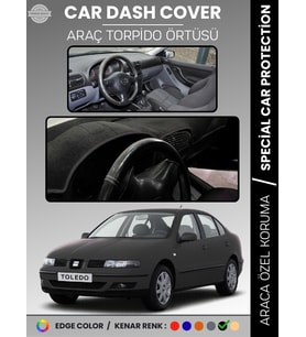 SEAT TOLEDO (1999-2005) Torpido Örtüsü Ön Göğüs Halı Torpido Koruma Birebir Uyum Kaymaz UV Koruma