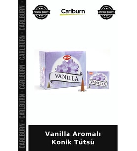 Özel Üretim Tatlı Koku Rahatlatıcı Ev Kokusu Aromaterapi Dekoratif Vanilla Aromalı Konik Tütsü