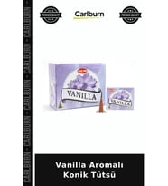 Özel Üretim Tatlı Koku Rahatlatıcı Ev Kokusu Aromaterapi Dekoratif Vanilla Aromalı Konik Tütsü