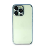 iPhone 14 Pro Max Kılıf Kamera Korumalı Lensli Silikon - Açık Mavi