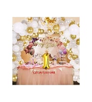 Çıtıpıtıstore Beyaz Gold Balon Seti