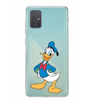 Samsung Galaxy A71  Kamera Korumalı  Kapak Donald Duck Tasarımlı  Şeffaf Kılıf