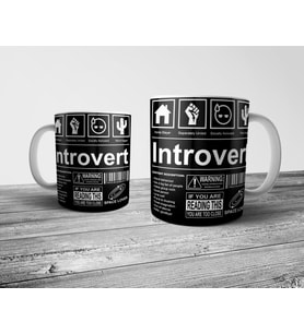 Pixxa Introvert - İçedönük Biriyim Kupa Bardak  
