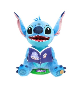 Sesli Karanlıkta Parlayan Masal Anlatan Stitch İnteraktif Peluş 34 cm – Lilo & Stitch Oyuncak (Mavi)