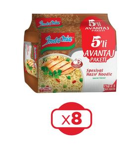 Indomie Hazır Noodle Spesiyal 75gr X 5 Li Avantaj Paket X 8 Adet