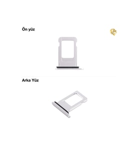 İphone Xr Sim İç Yuvası Tekli Beyaz Sim yuvası sim tepsisi sim aparatı yeni sim yuvası tekli sim tepsisi sim çekmecesi