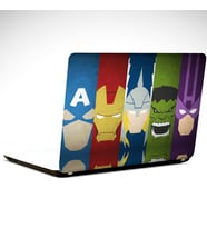 Fantastik Kahramanlar Renkler Laptop Sticker 12 İnch (29X24CM)
