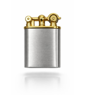 Premium Serisi Lüks Özel Tasarım Metal Gövde Vintage Çakmak-Özel Çakmak Kutusu (Beyaz)