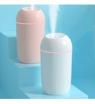 Mini Hava Nemlendirici Aroma Difüzörü 7 Renkli LED - USB'li Sürekli ve Aralıklı Buhar Özellikli
