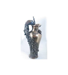 WISE Veronese Serisi-WISE TAVUSKUŞLU VAZO-21*18.5*50 CM.