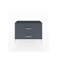 Arges Şifonyer 2 Çekmeceli 88x30x64 Antrasit-Antrasit