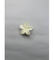 Tekli, Beyaz Renk 5 cm Lotus Çiçeği Mandal Toka