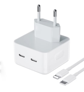 ScHitec 35W Yeni Nesil Apple Uyumlu Çift Type-C Port Compact Çıkışlı Ev tipi Şarj Aleti Kablolu