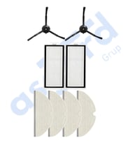 ROBOROCK Q8 MAX , Q8 MAX+ UYUMLU 2 Yan Fırça 2 Filtre 4 Mop PKT-iasgf0001265
