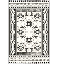 Eliana Home Baskılı, Yıkanabilir Kaymaz Taban Salon Halısı LNA0176-SD930 100x150 cm (Krem)