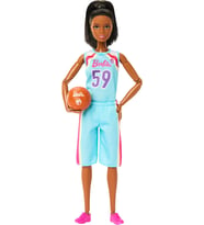 Barbie Kariyer Moda Bebek Ve Aksesuarları, Taşımak İçin Yapılan Esmer Basketbol Oyuncusu Toplu, Çıka (Çok Renkli)