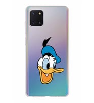 Samsung Galaxy A81  Kapak Donald Duck Tasarımlı Şeffaf Silikon Kılıf