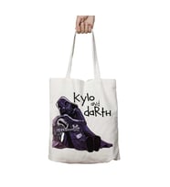 Kylo and Darth Star Wars iki Taraf Kalıcı Yıkanabilir Okul Plaj Omuz Bez Çanta