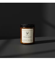 Umayca Candles El Yapımı 250 gr. Premium Kavanoz Soya Mum - Fresh Grass (Doğal Beyaz)