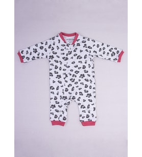Leopar Tema Patiksiz Tulum (Gül Kurusu)