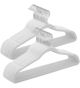 Songmics Kadife Elbise Askısı, 30'Lu Set, Askı, Ceket Askısı, 41,5 Cm Genişliğinde, Elbise Askısı, I (Çok Renkli)